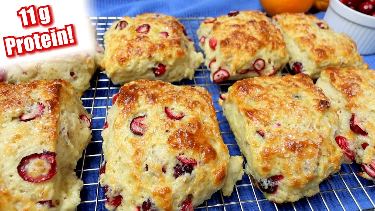 ✨ЛЕГКИЕ протеиновые булочки с клюквой и апельсином🍊❤️ - Weight Watchers - Рецепт здоровых булочек...