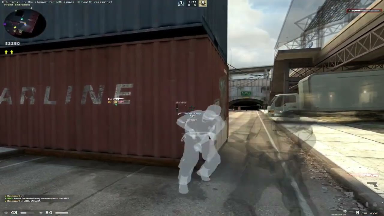 CS:GO HVH 5V5 FEAT SKEET.CC *16-0*