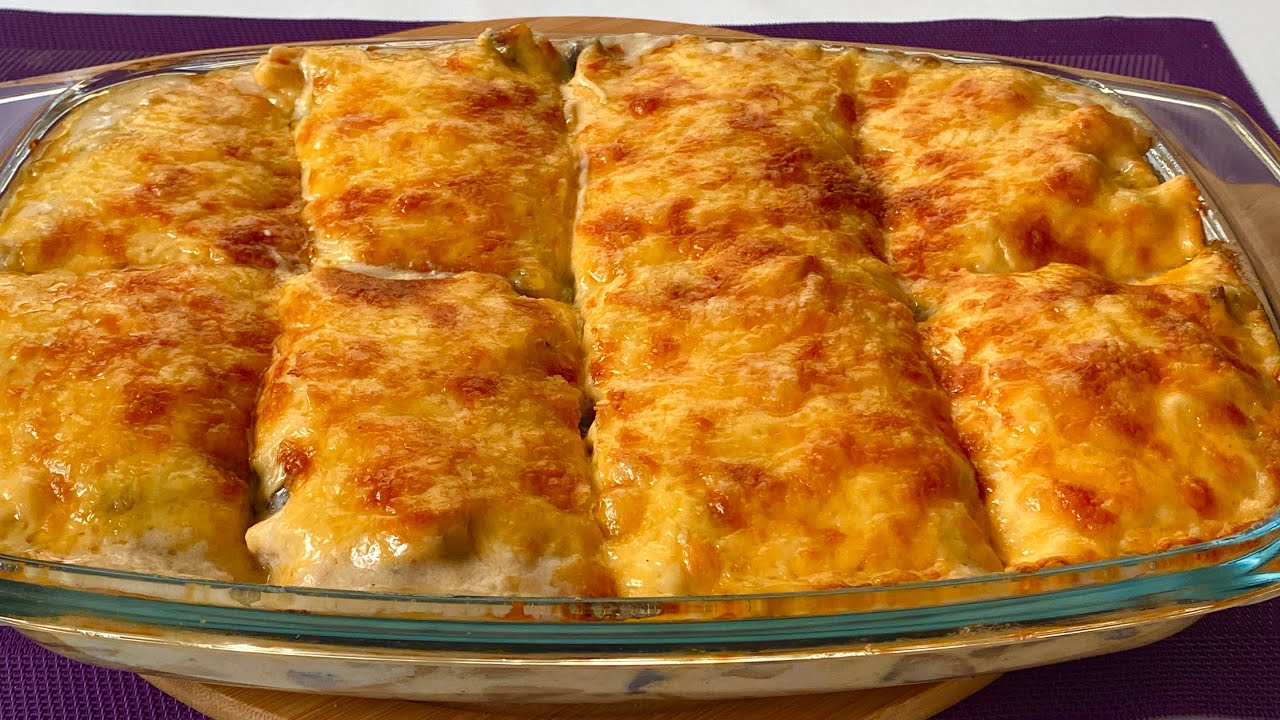 Julyen. Ən dadlı toyuqlu göbələkli qaymaglı yemək, bu coxxx ləzzətlidi