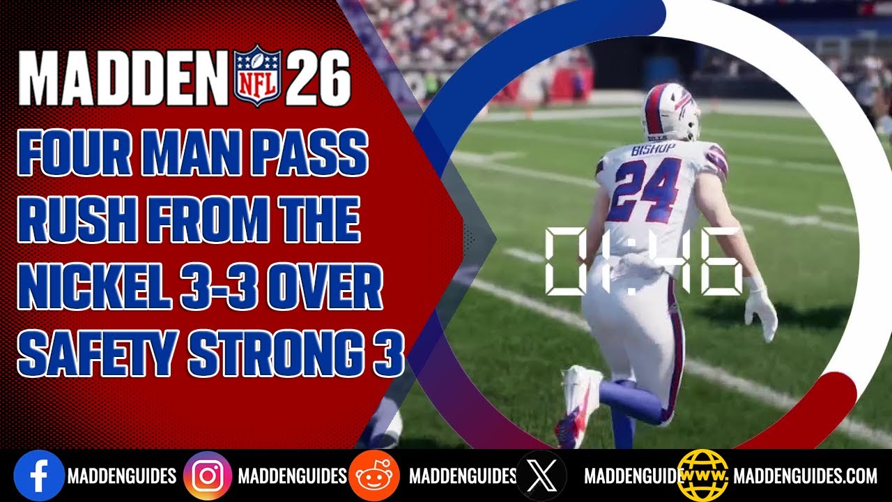 Safety Strong 3: MASTER This Nickel 3-3 Over 4-Man Blitz in Madden 26