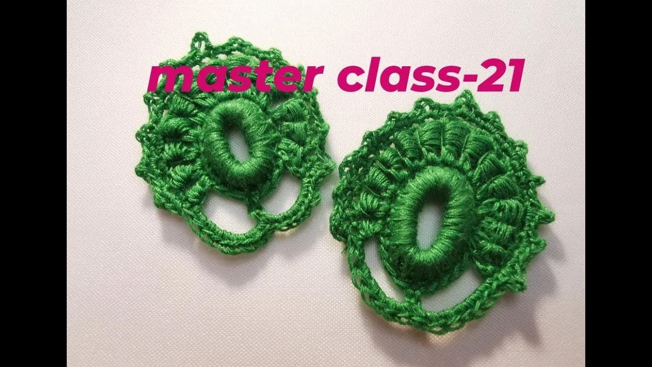 crocheted leaves, motif for Irish lace, вязаные листики , мотив для ирландского кружева #Irishlace