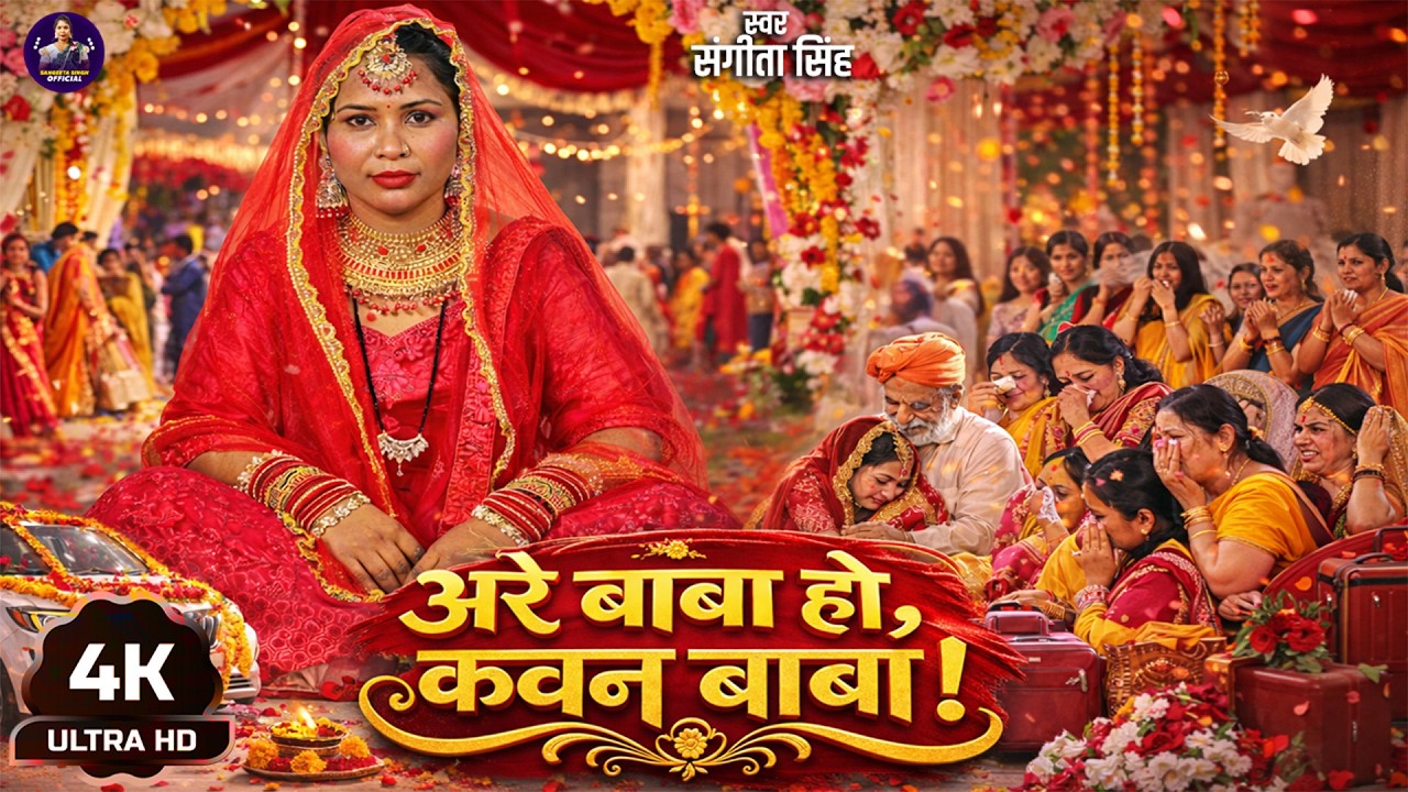 #4k Video | Are Baba Ho Kawan Baba | Sangeeta Singh | अरे बाबा हो कवन बाबा | Bhojpuri #Bidai Geet