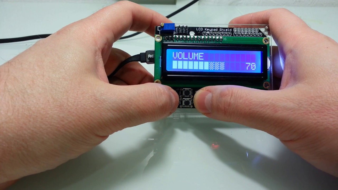 Arduino LCD Keypad shield with super scrollable L-menu system