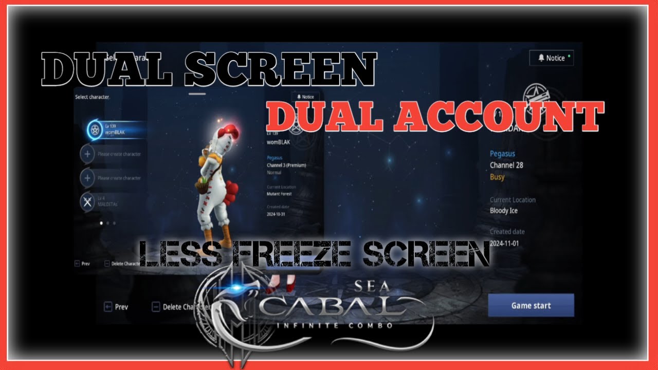 Cabal SEA | HOW TO  DUAL SCREEN and DUAL ACCOUNT