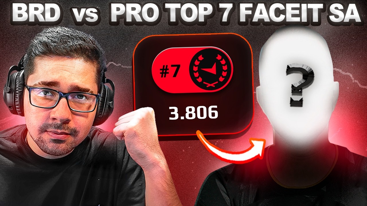 Enfrentei um PRO PLAYER e TOP 7 SA da FACEIT... será que cliquei?
