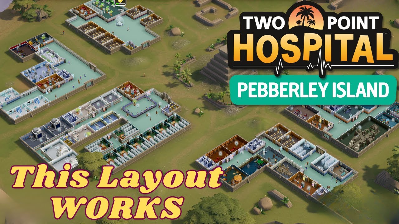 This Layout WORKS In Topless Mountain -  Two Point Hospital (Pebberly Island DLC)