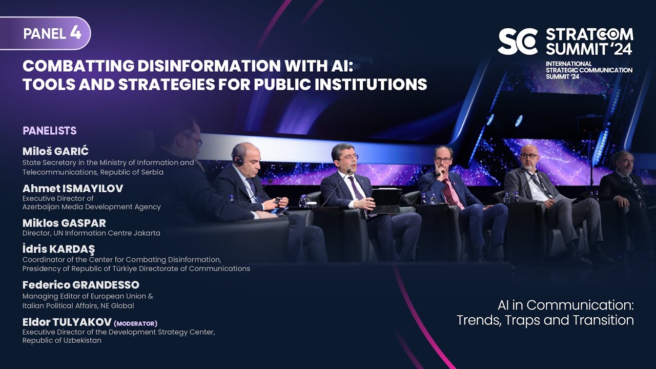 Stratcom Summit'24 Panel 4: Combatting Disinformation with AI