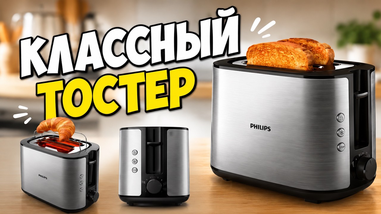 ТОСТЕР PHILIPS HD 2650/90 - РАСПАКОВКА, ОБЗОР И ТЕСТ