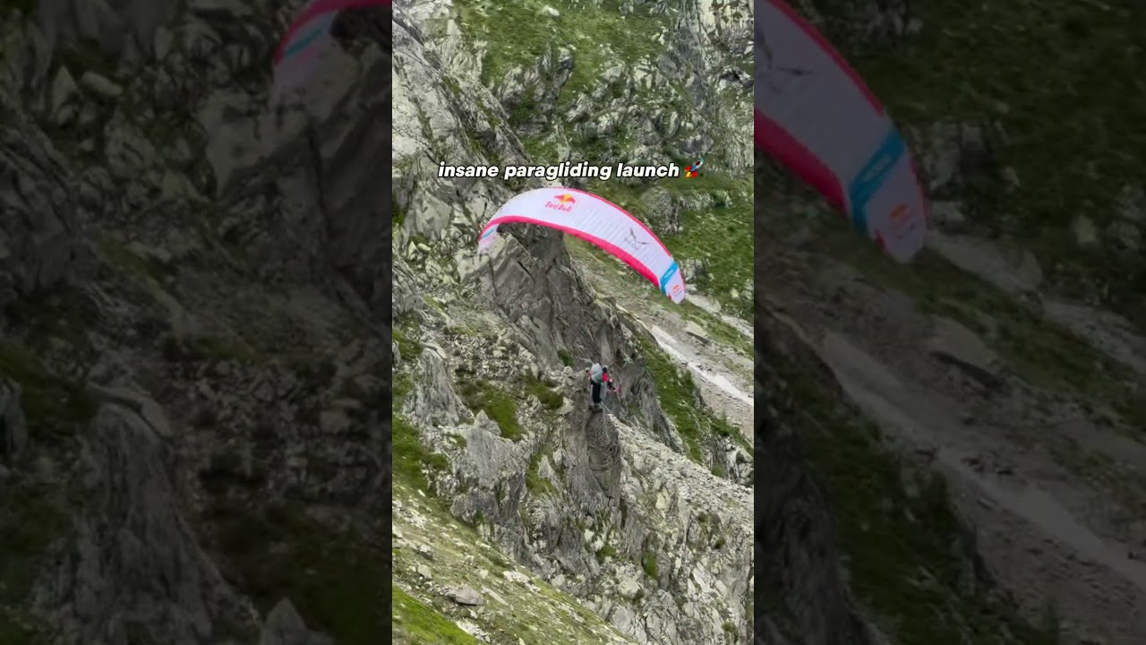 These paragliding skills are on another level 🎯 #redbullxalps2025 #race #paragliding #parapente