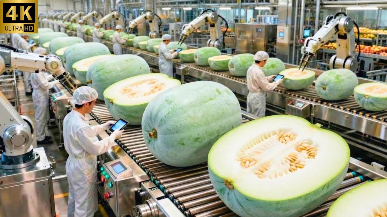 From Giant Winter Melon to Delicious Bottled Drink: Inside the Hidden Process (Full Tour)