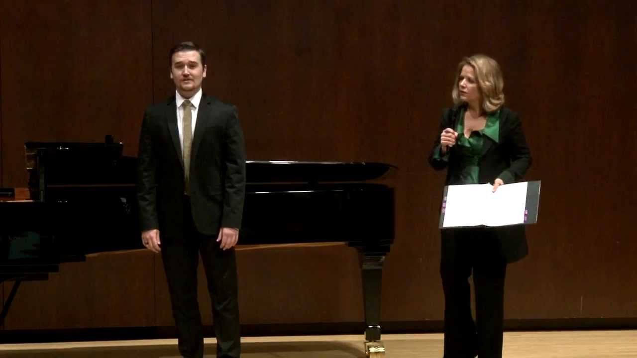 Renée Fleming Master Class, February 13, 2014: Miles Mykkanen and Dimitri Dover