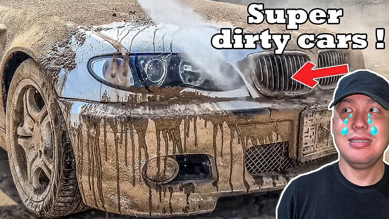 Super Cleaning Ford Focus, Mazda Premacy, BMW 325i-Muddy Truck Wash