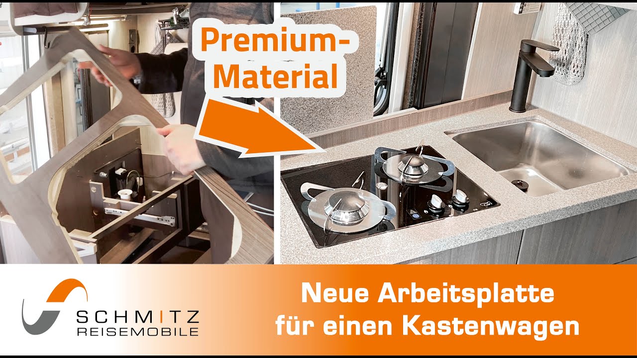 Neue Arbeitsplatte im PÖSSEL Camper! – Vergleich der Arbeitsplatten für Wohnmobile!