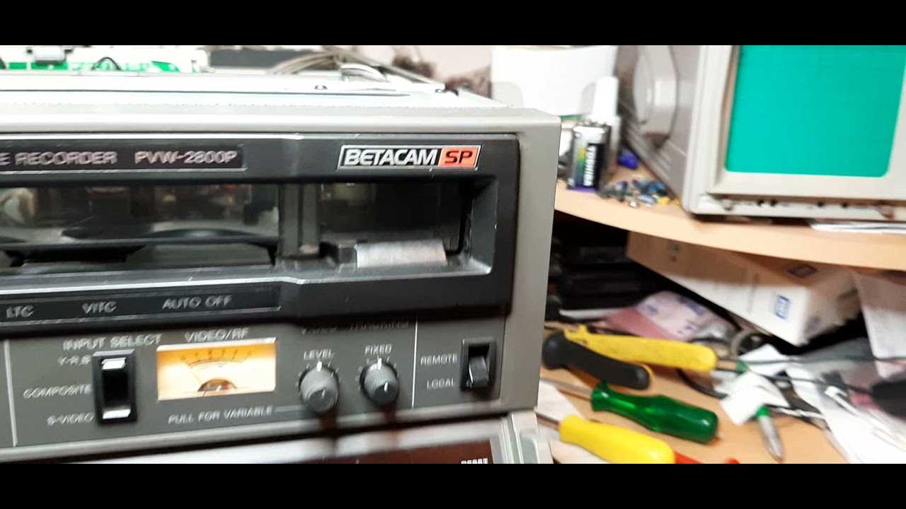 SONY PVW-2800P professional Betacam SP recorder repaired
