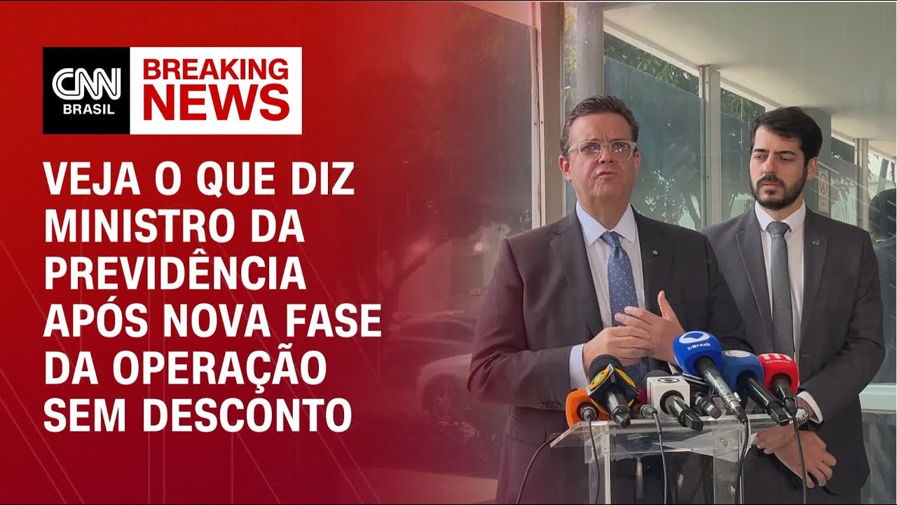 Fraude no INSS: Ministro da previd&ecirc;ncia repercute opera&ccedil;&atilde;o da PF | LIVE CNN