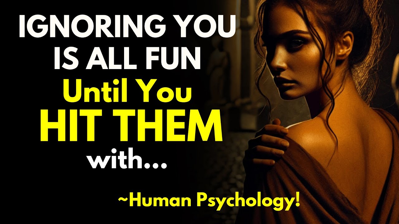 They Think IGNORING YOU is All Fun Until You Hit them with SILENCE - Stoicism