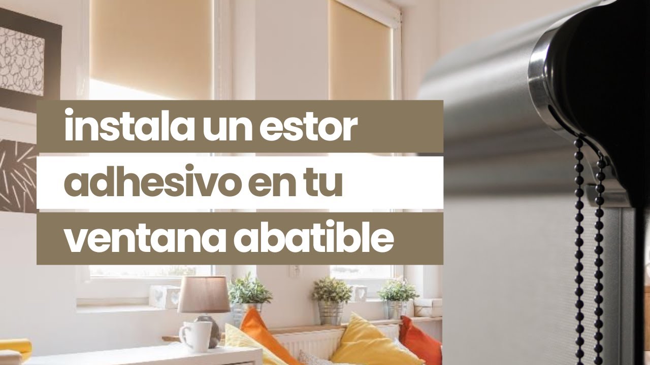 Instala un Estor Adhesivo Glass en tu Ventana en 5 Minutos!