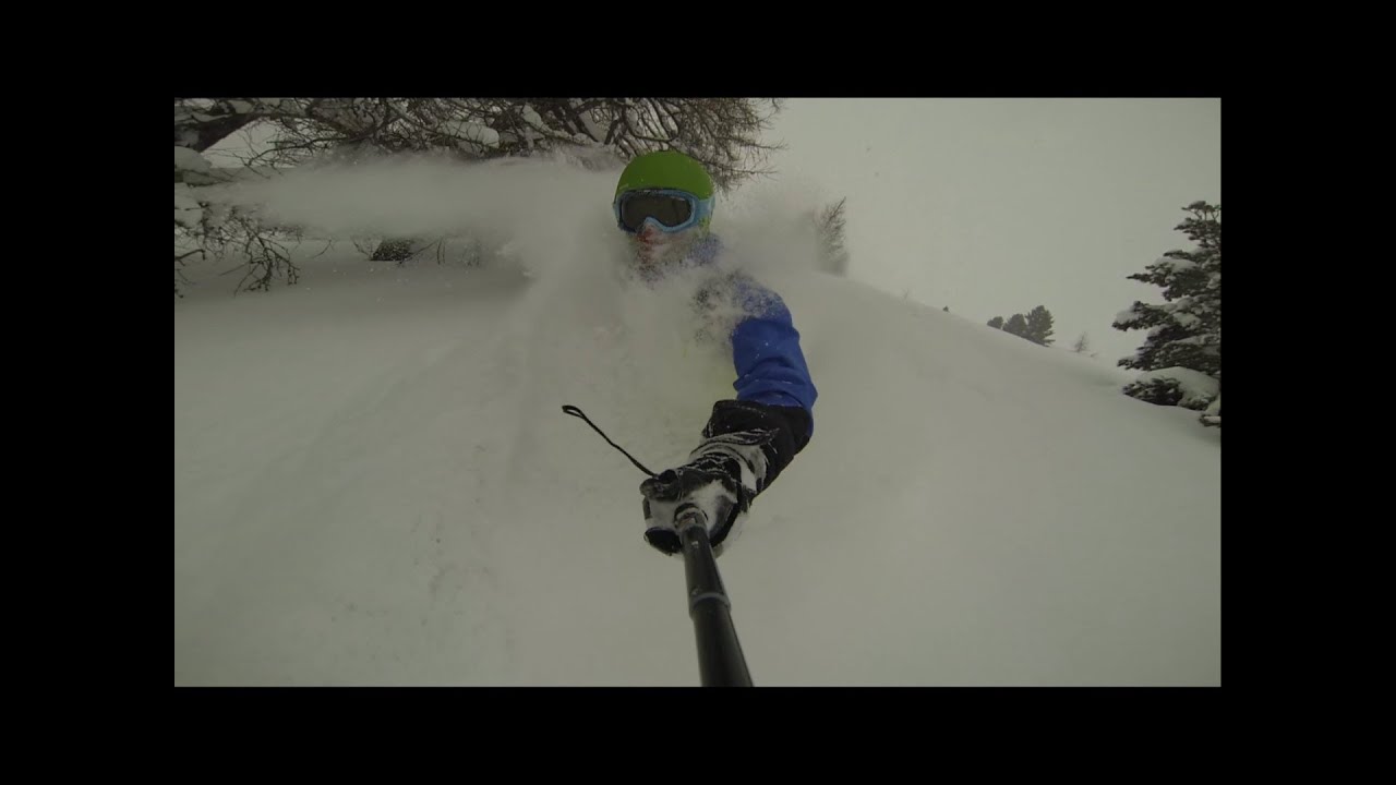 Deep Powder Snowboarding at Isola 2000, French Riviera