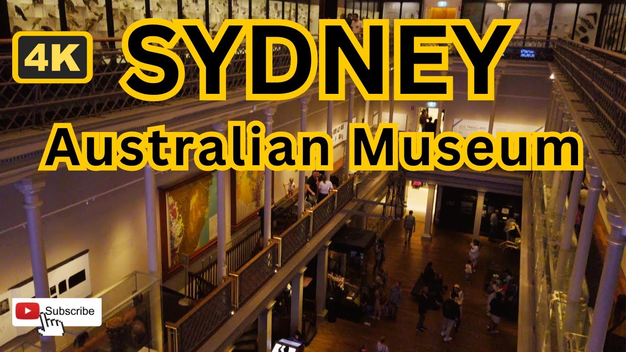 The Australian Museum, Sydney || 4k Walking Tour || Sydney, Australia