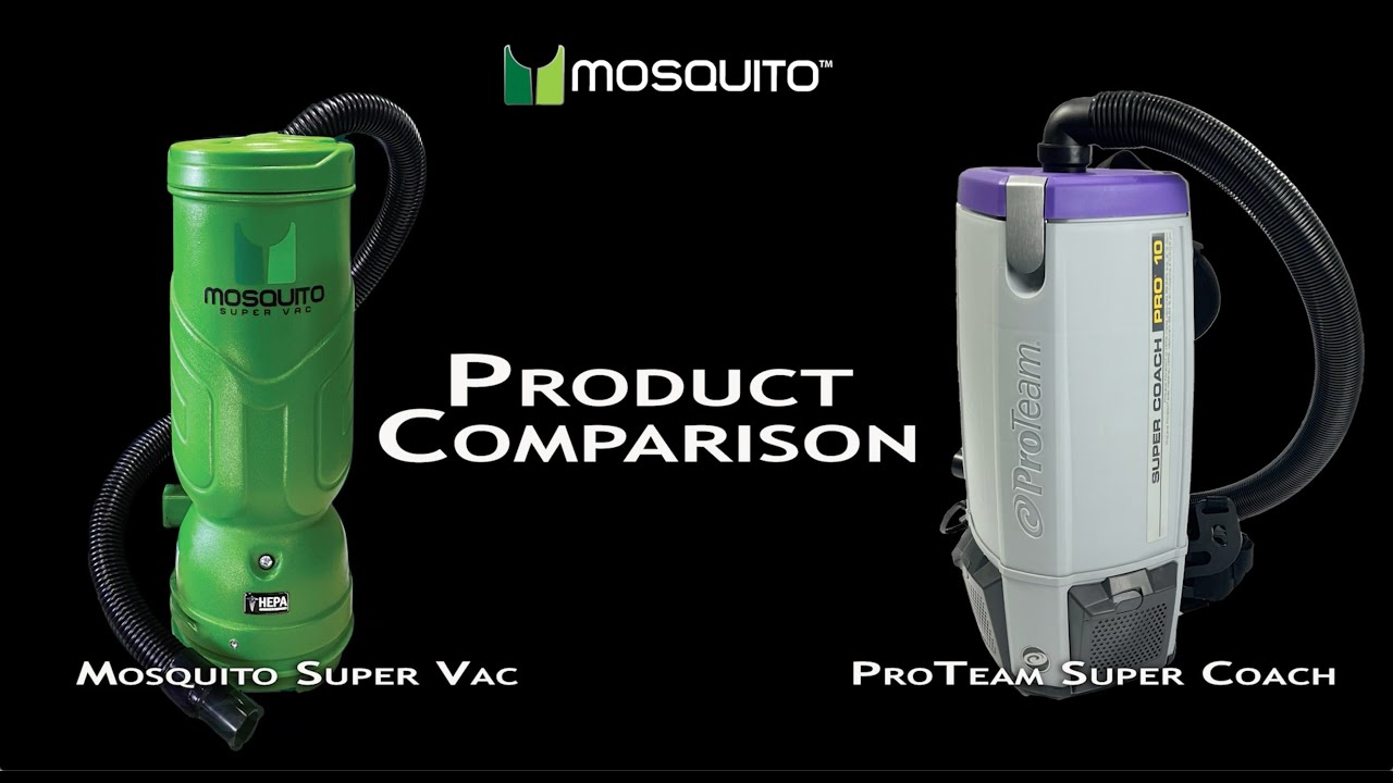 Mosquito Super Vac. and ProTeam Super Coach Comparison Video