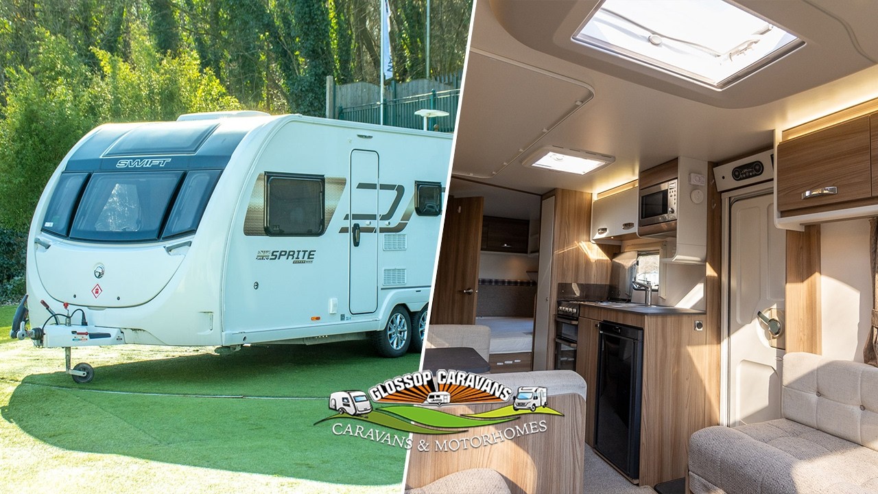 Swift Sprite Quattro Super QFB 2022 Caravan Model - 360 Exterior Demonstration Video