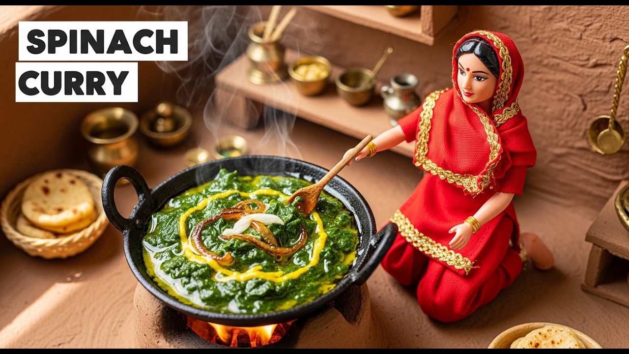Miniature Doll Roof Repair ASMR | Indian Village Tiny Kitchen Life
