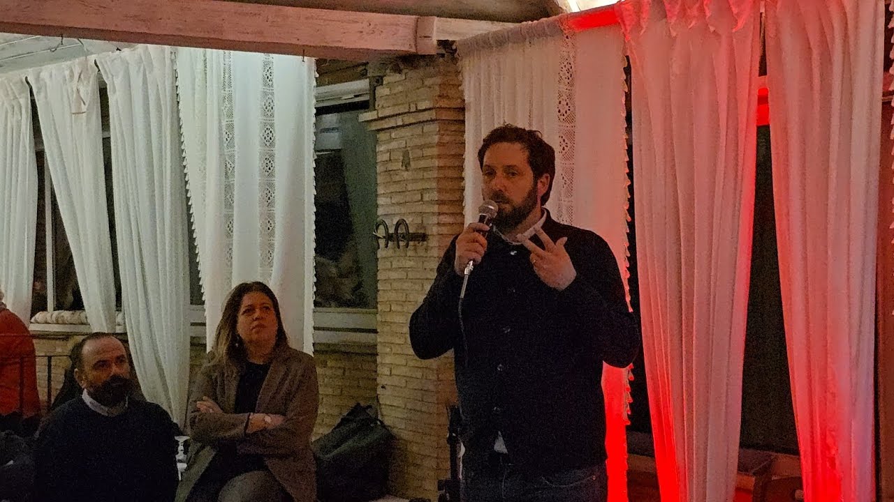 Genzano, l'intervento di Carlo Zoccolotti di fronte ai vertici del Pd: 