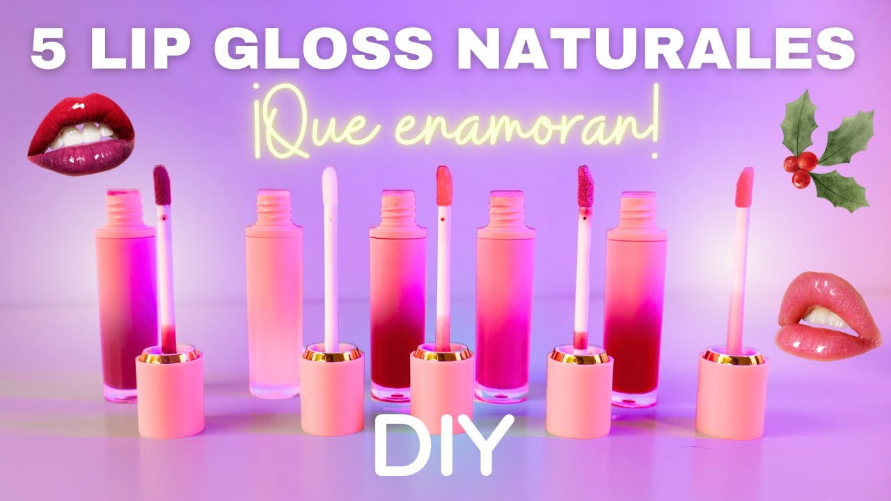5 Lip Gloss Naturales DIY para Regalar esta Navidad 💄💋🎄