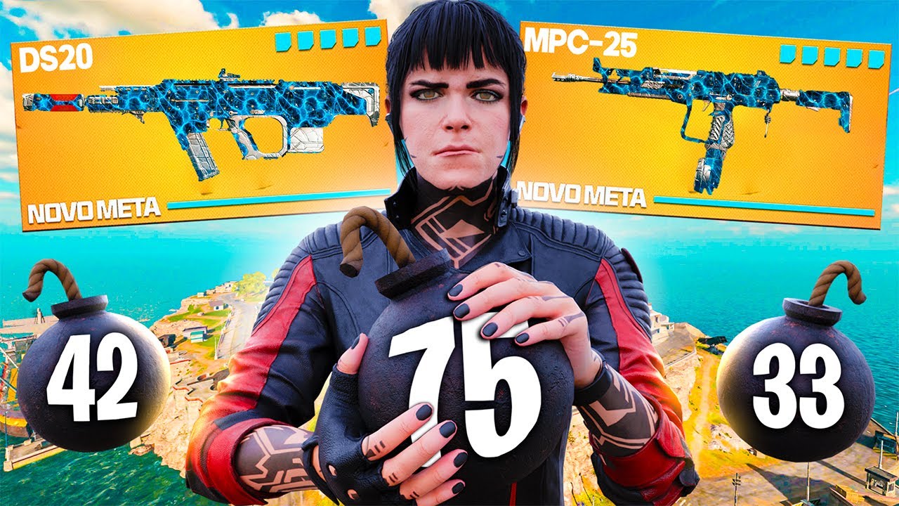 75 KILLS 😱 COM AS MELHORES CLASSES E SENSI BAIXA - WARZONE