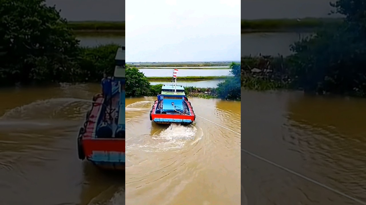 syahdu nya swara knalpot kapal tarik
