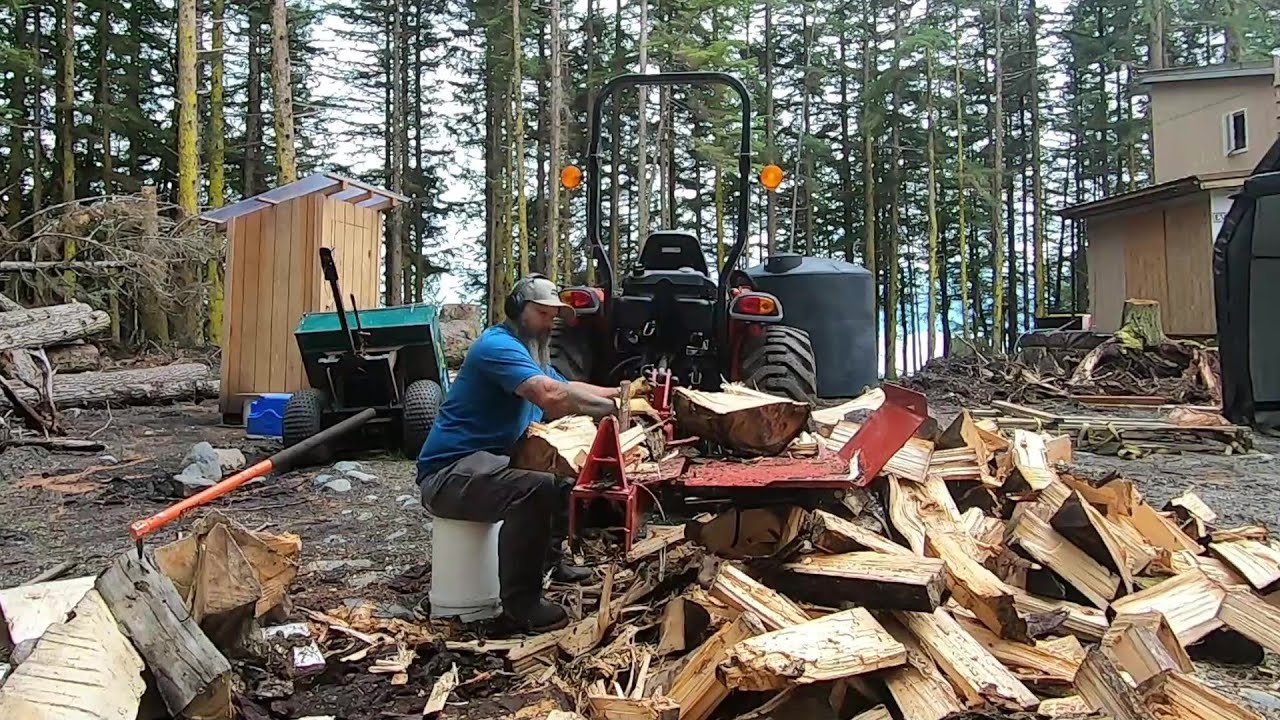 Splitting firewood with the Split Fire and garden update