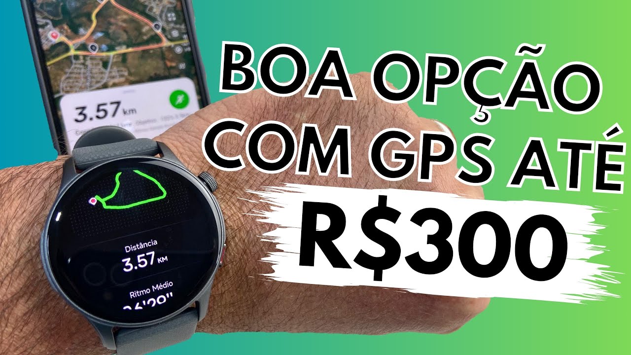 SMARTWATCH COM GPS, 60 MODOS ESPORTIVOS  E CONEX&Atilde;O COM STRAVA PRA INICIANTES. CUSTA MENOS DE R$300!