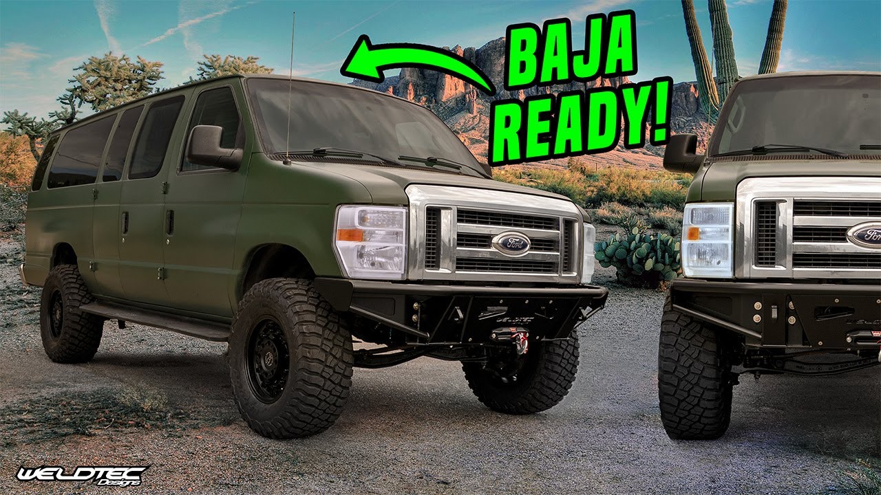ЛУЧШАЯ модернизация подвески для Ford E Series (комплект WeldTec Designs Baja Grocery Getter Kit ...
