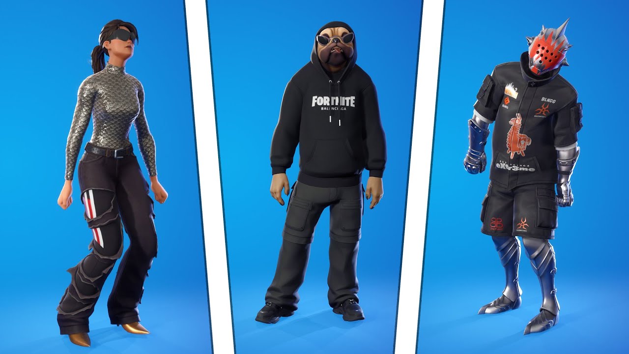 ALL Fortnite x Balenciaga Cosmetics Showcased! (Shady Doggo, Speed Sneaker, + More!)