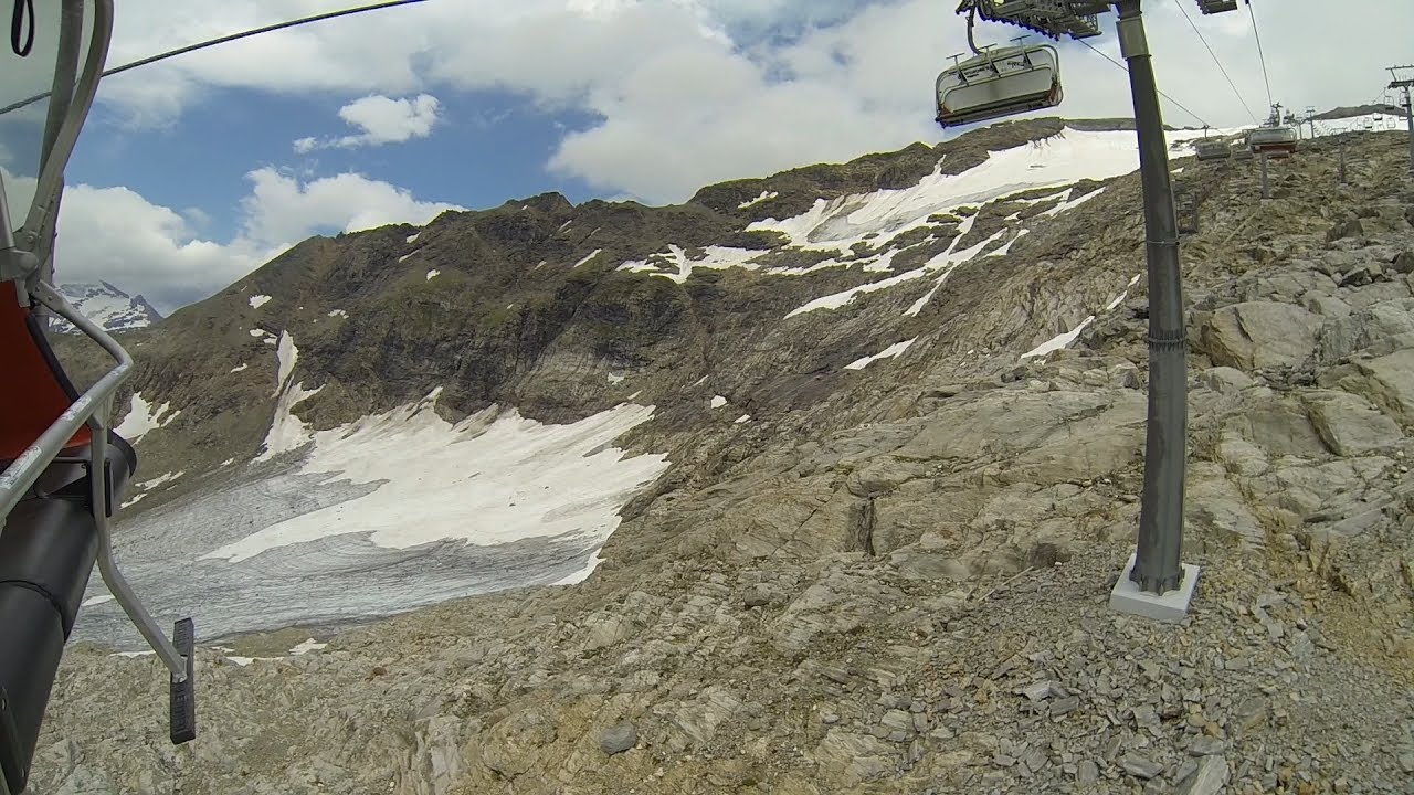 Mölltaler Gletscher Jet 3000 Leitner Sessellift Chairlift Up 2017 POV Onride