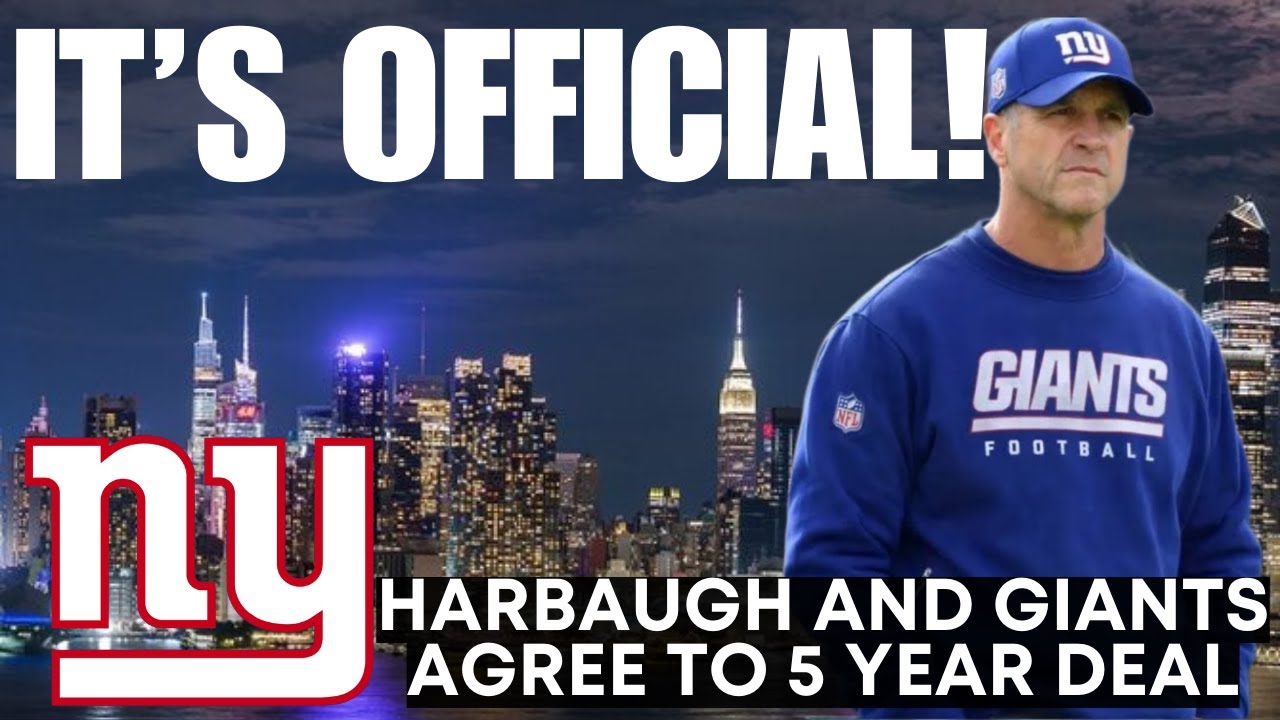 John Harbaugh Makes is OFFICIAL! SIGNS 5 Year Deal With New York Giants!