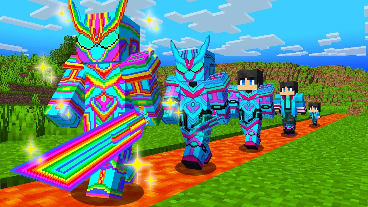 最強のレインボーライダーになってボスを倒すマインクラフト【 マイクラ / マインクラフト 】