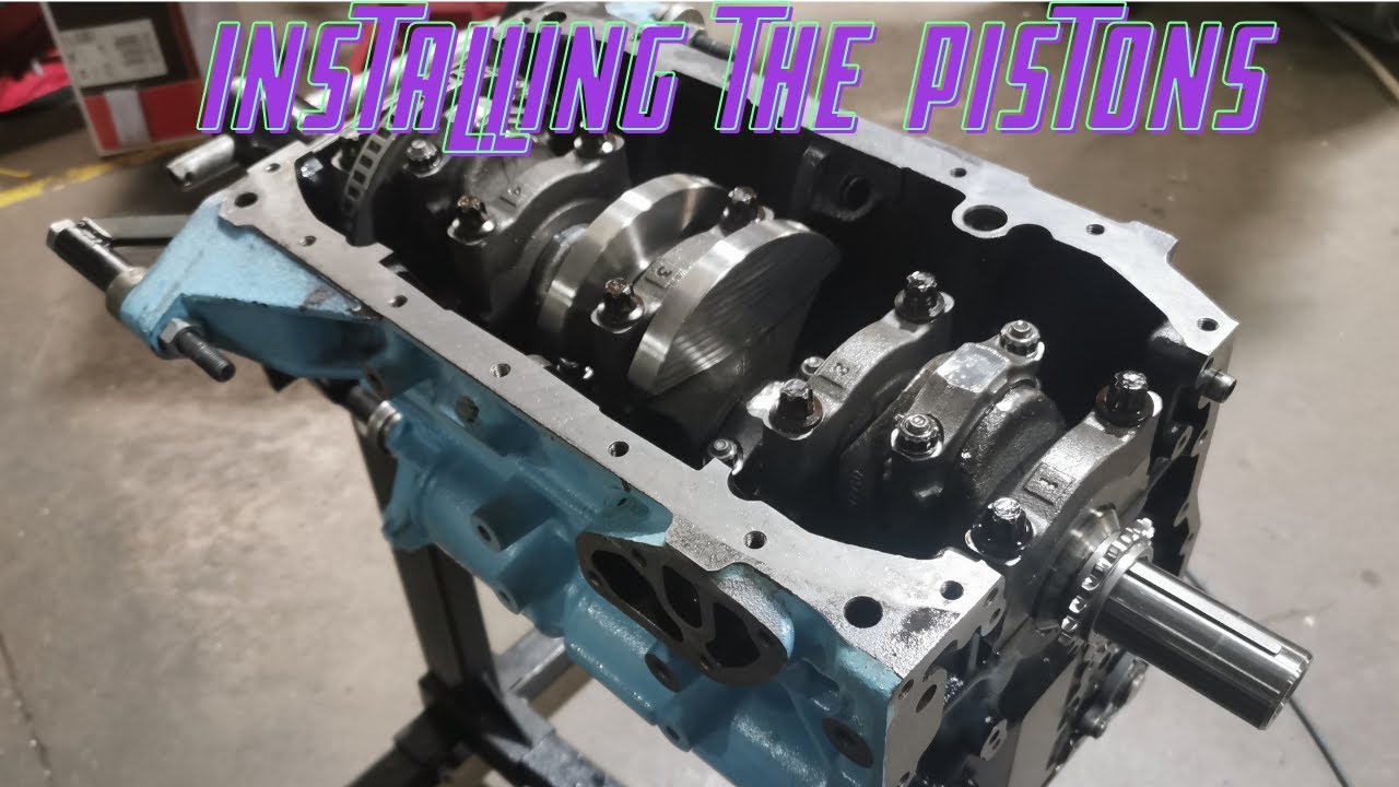 Installing The Saab B204 Pistons