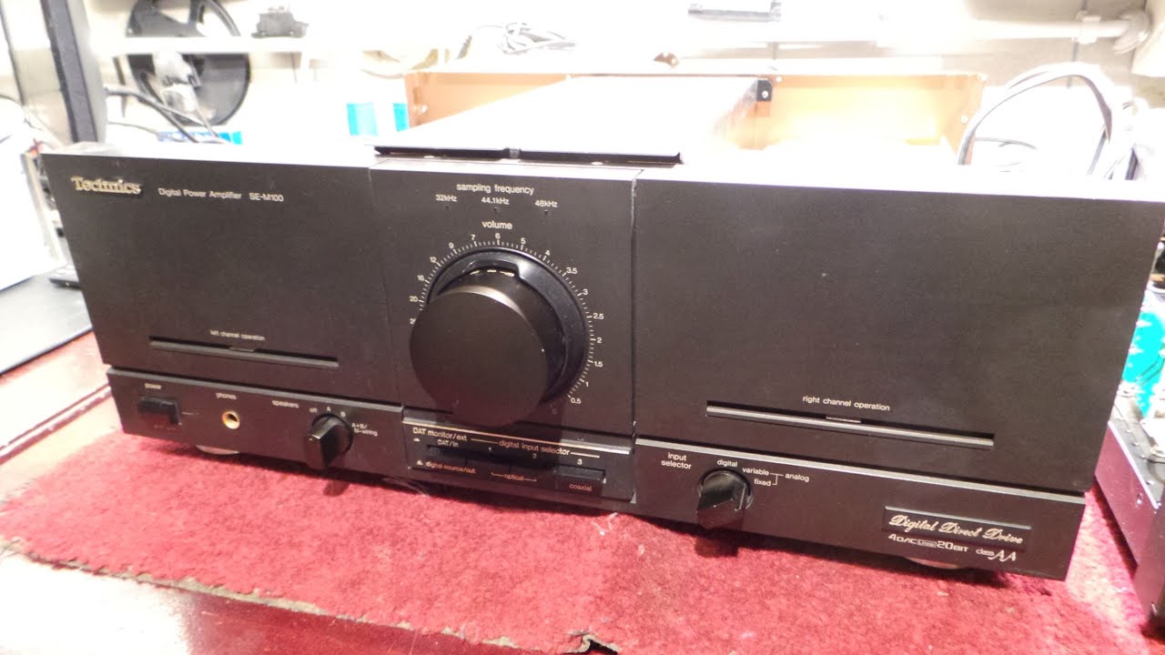 Technics SE-M100,  kultowa końcówka mocy Hi-End.