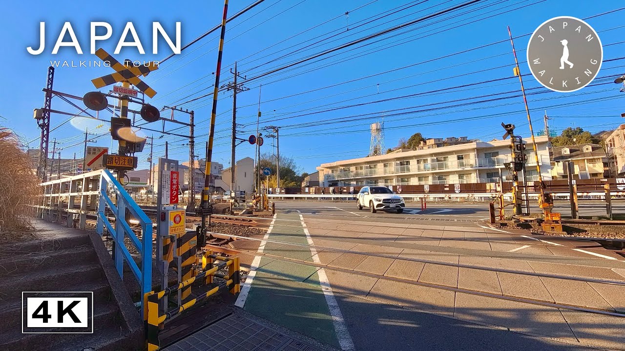 Japan Walking from Residential Streets to Yomiuriland | Japan Walking Tour【4K | 60fps】