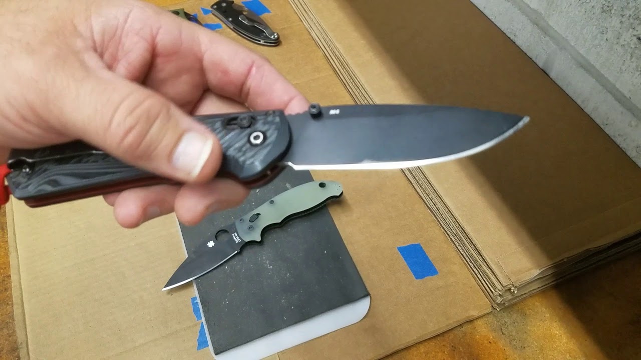 Тестирование сохранения режущей кромки M4, Benchmade Freek и Spyderco Manix 2. Во что я ввязался?