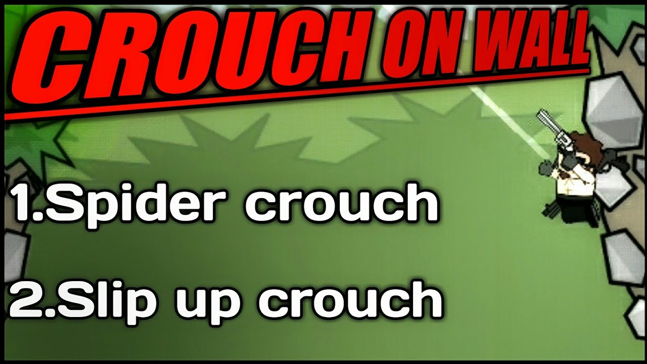 Mini militia:How to crouch on wall