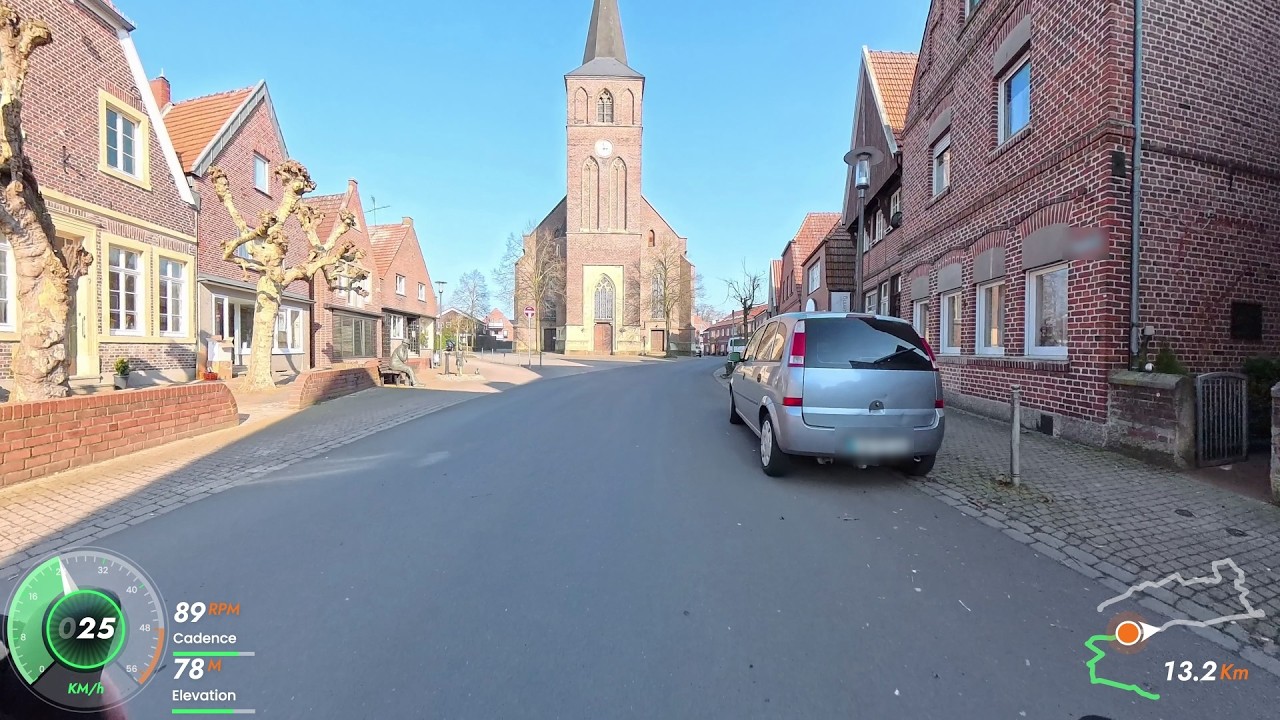 Indoor Cycling Video: 63 km Radtour durchs Münsterland | Coesfeld – Rosendahl – Eggerode – Legden