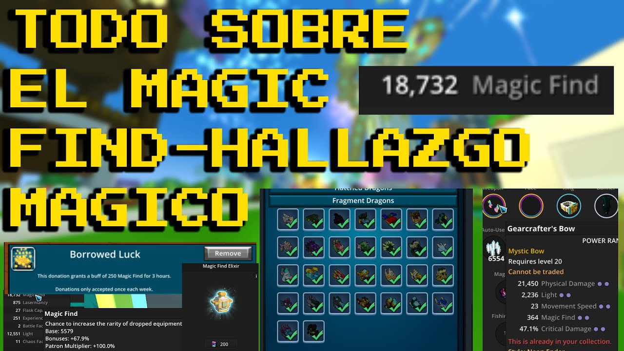 Como conseguir Magic Find - Hallazgo M&aacute;gico en Trove | Lo que necesitas saber !!