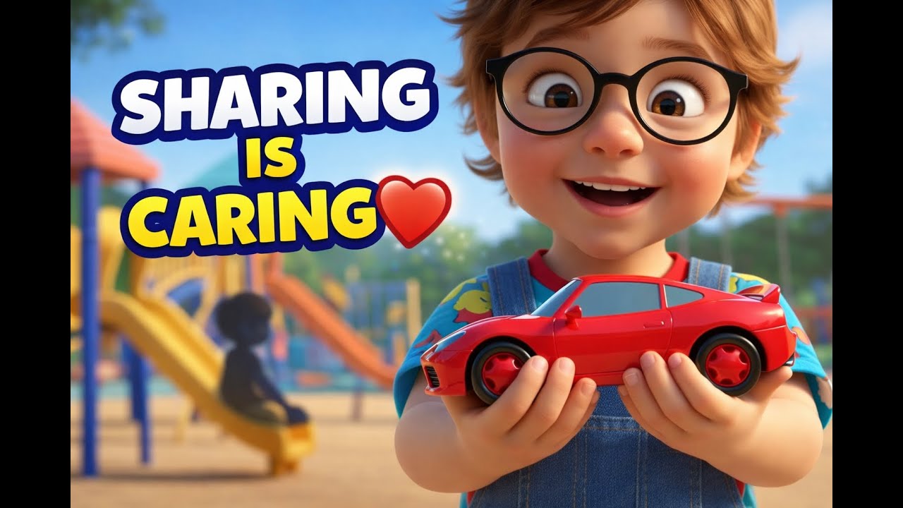 Bunny Learns to Share  | Sharing Is Caring Story for Kids |A Toy, A Friend & A Lesson ❤️