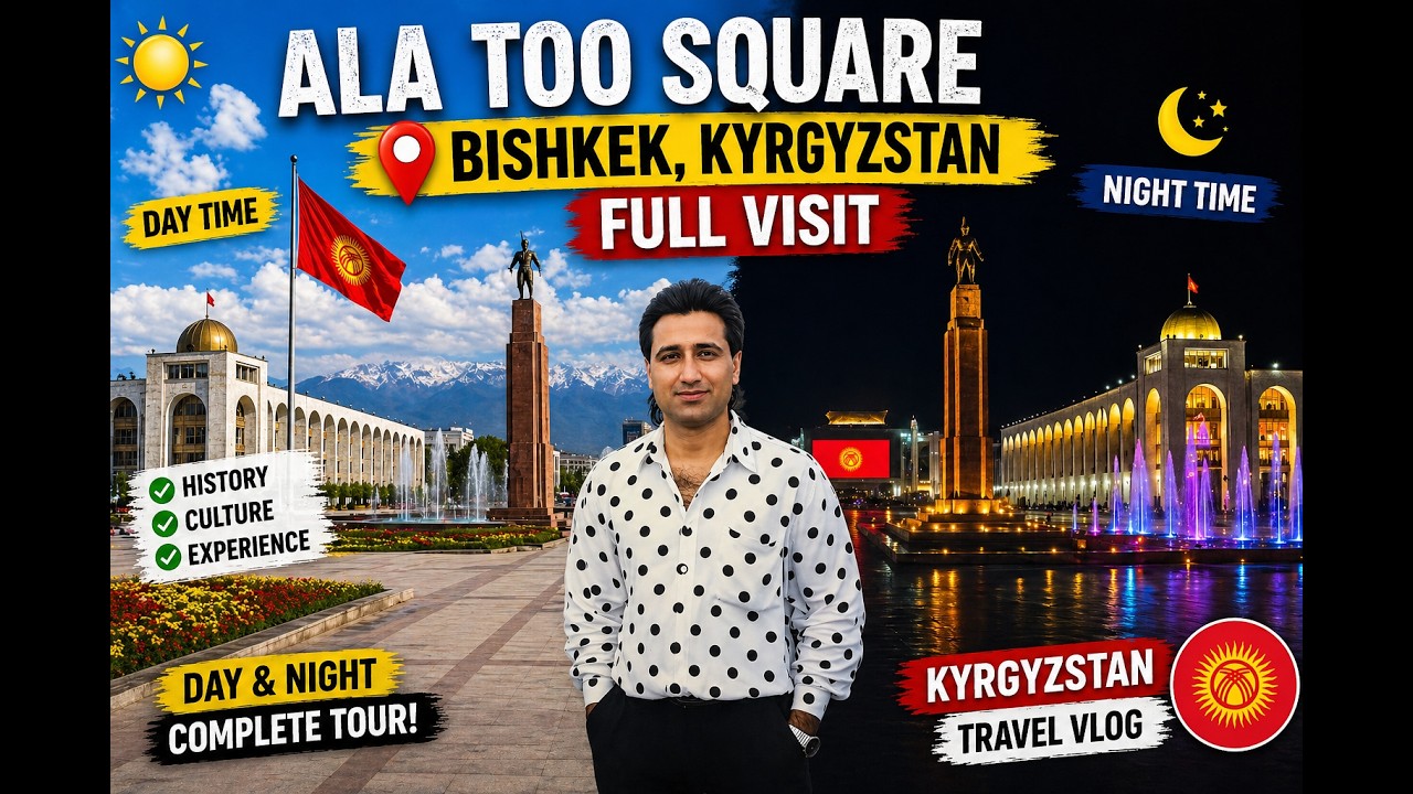 Full Day and Night Tour Ala Too Square Bishkek Kyrgyzstan