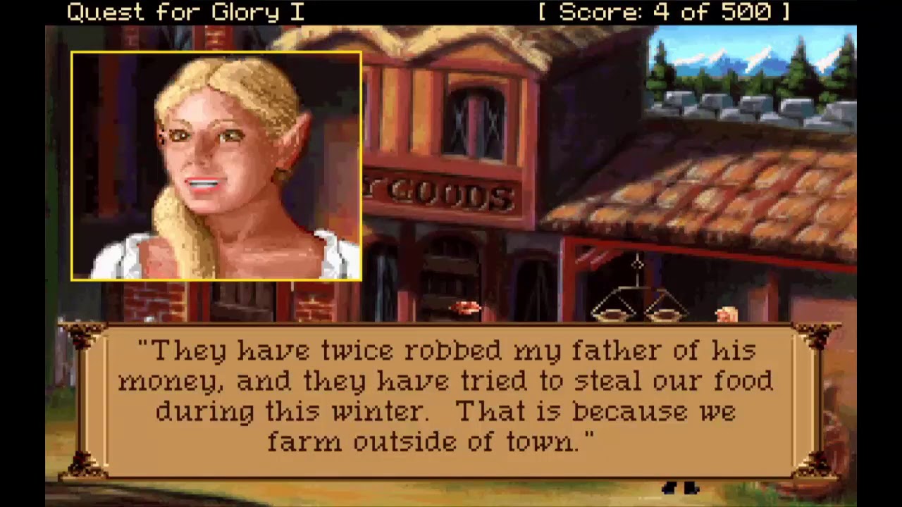 Let's Play Quest for Glory 1: So You Want to Be a Hero? (Fighter Playthrough)