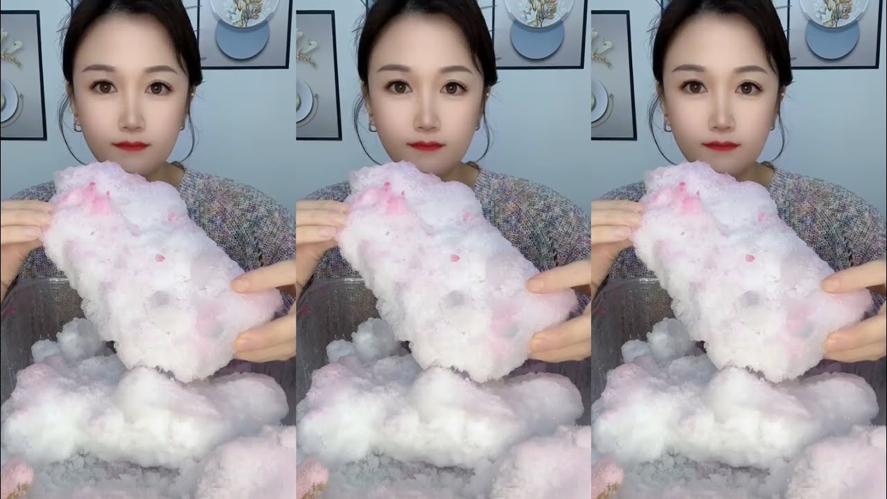 ASMR ICE EATING / ASMR MUKBANG ICE EATING SOUNDS FROM THE FROZEN WATER