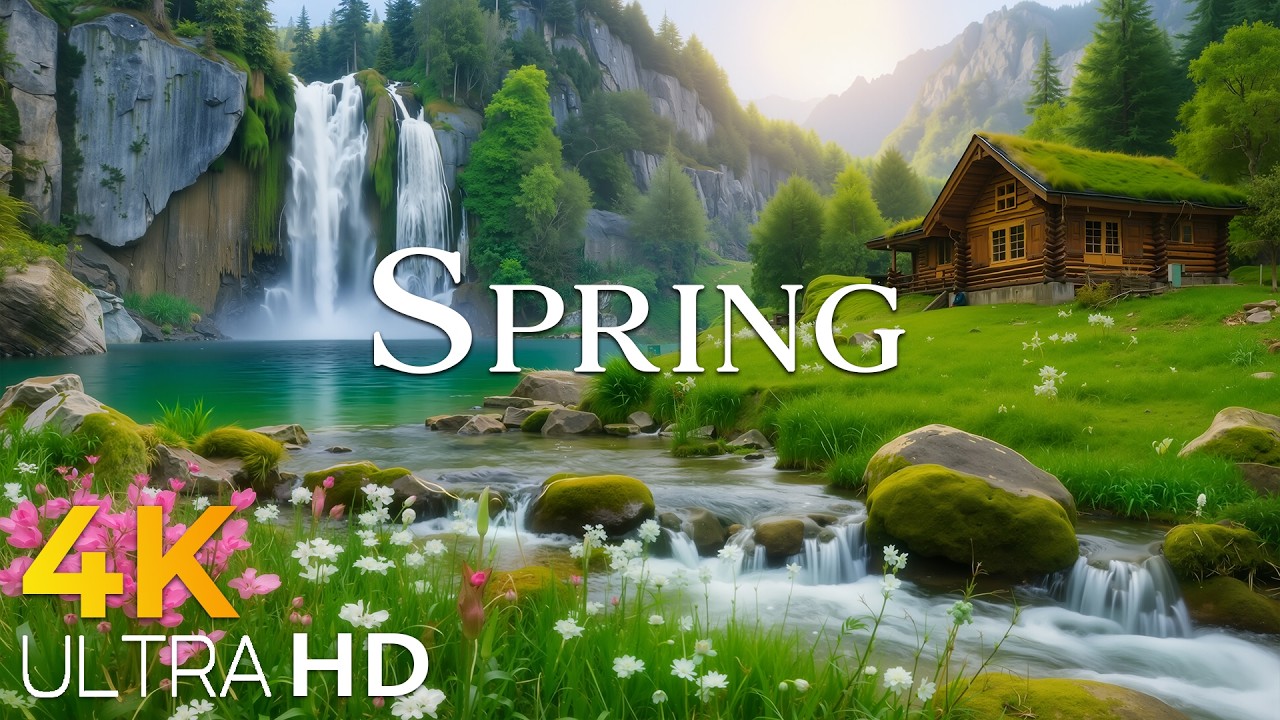 Springtime in Switzerland 🌸 Fresh Alpine Air & Stunning Mountain Views | 4K Nature Film