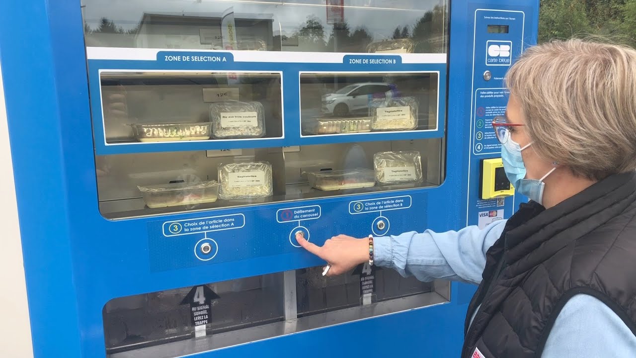 Un distributeur de plats de restaurant à Bitche